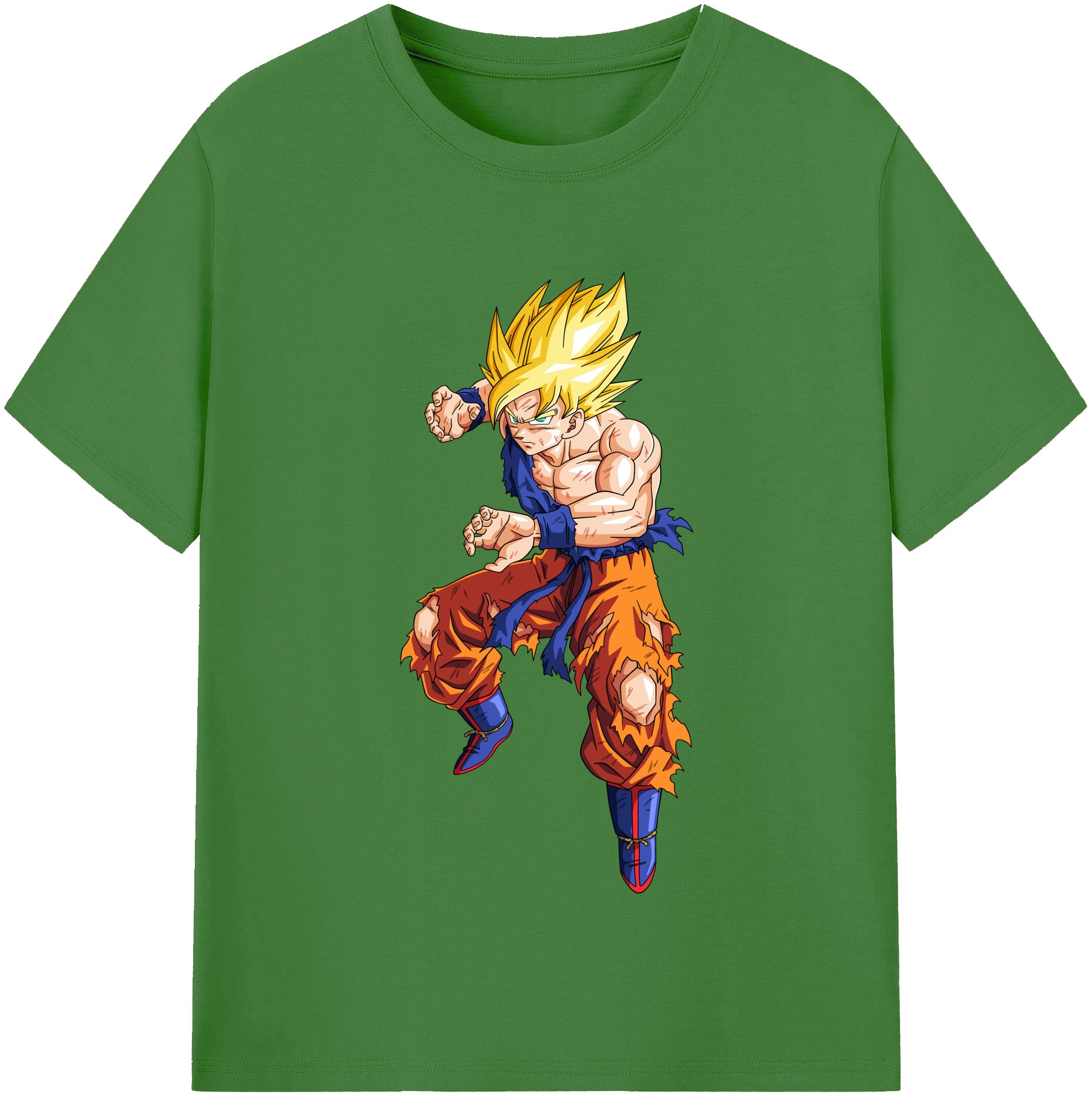 （画像用） ドラゴンボール 孫悟空（そん ごくう）Son Goku カカロット DRAGON BALL Kakarotto レディースカジュアルプリントTシャツ（綿100％）